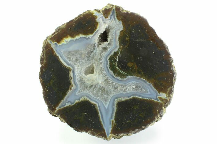 Colorful Polished Thunderegg Half - Nevada #337860